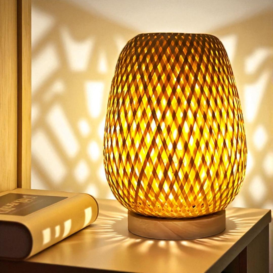 Inspirowana Boho Lampa Nocna LED – Regulowane Światło – widok produktu 2 | Nuvira Home
