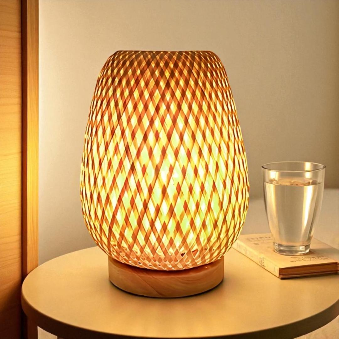 Inspirowana Boho Lampa Nocna LED – Regulowane Światło – widok produktu 4 | Nuvira Home