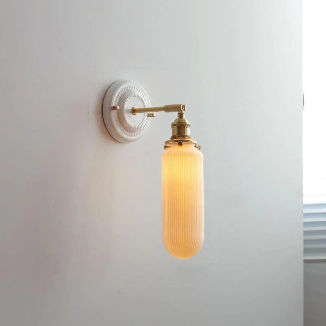 Japońska ceramiczno-mosiężna lampa ścienna – widok produktu 32 | Nuvira Home