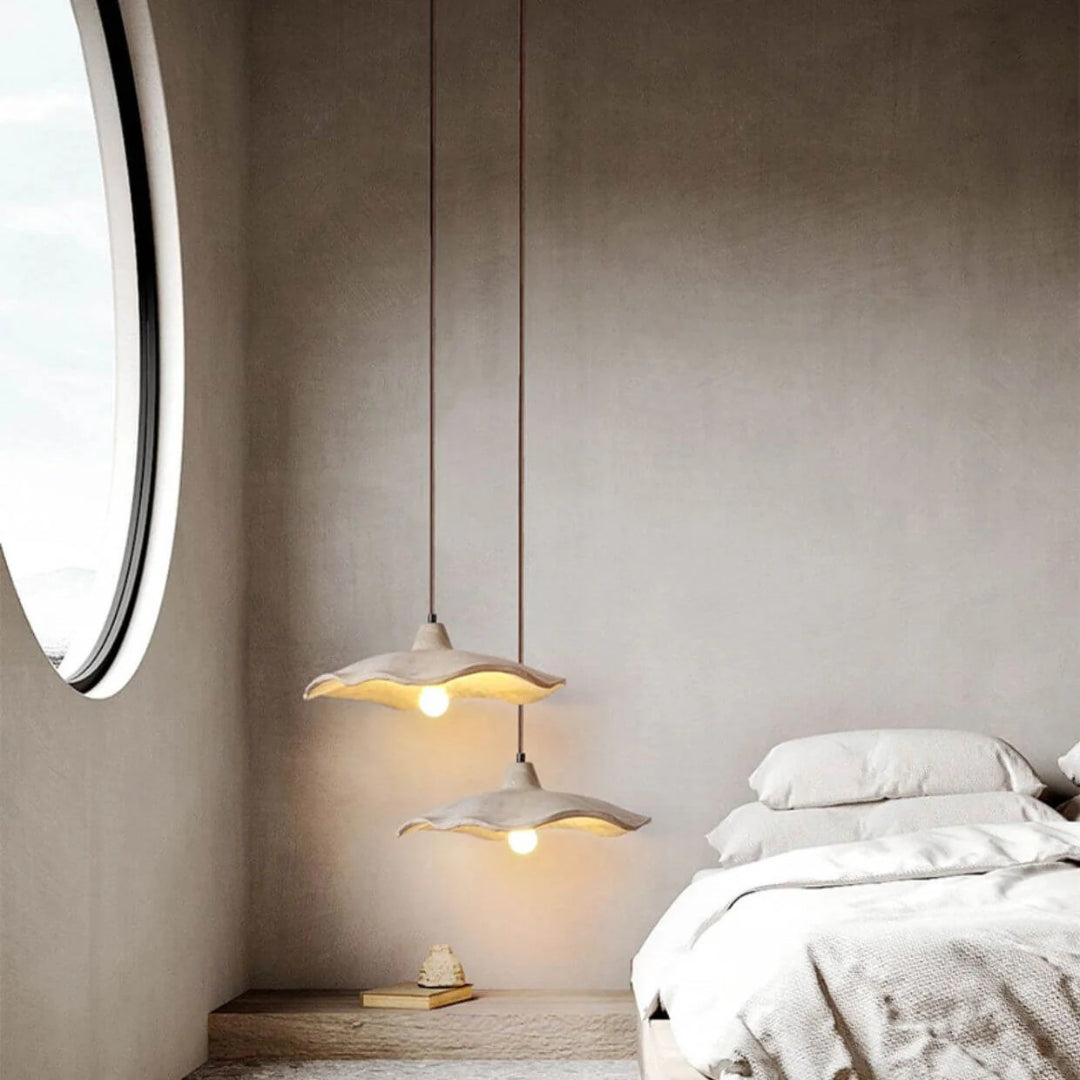 Japońska lampa wisząca z motywem kwiatowym – widok produktu 6 | Nuvira Home