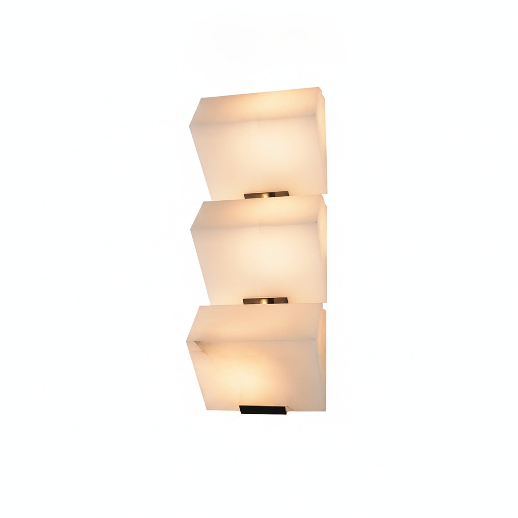 Kinkiet Art Deco z Kostkami Alabastrowymi i Wbudowanym LED – widok produktu 1 | Nuvira Home