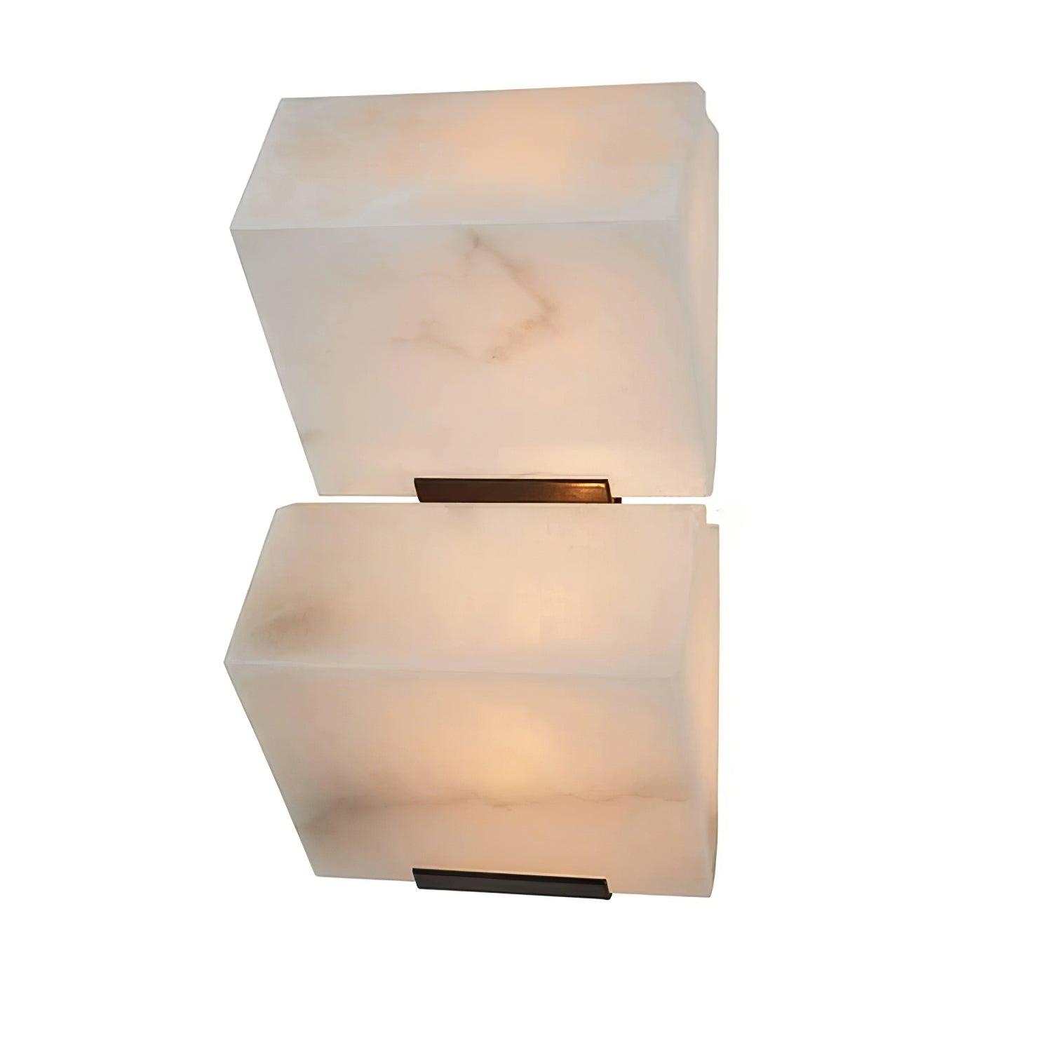 Kinkiet Art Deco z Kostkami Alabastrowymi i Wbudowanym LED – widok produktu 6 | Nuvira Home