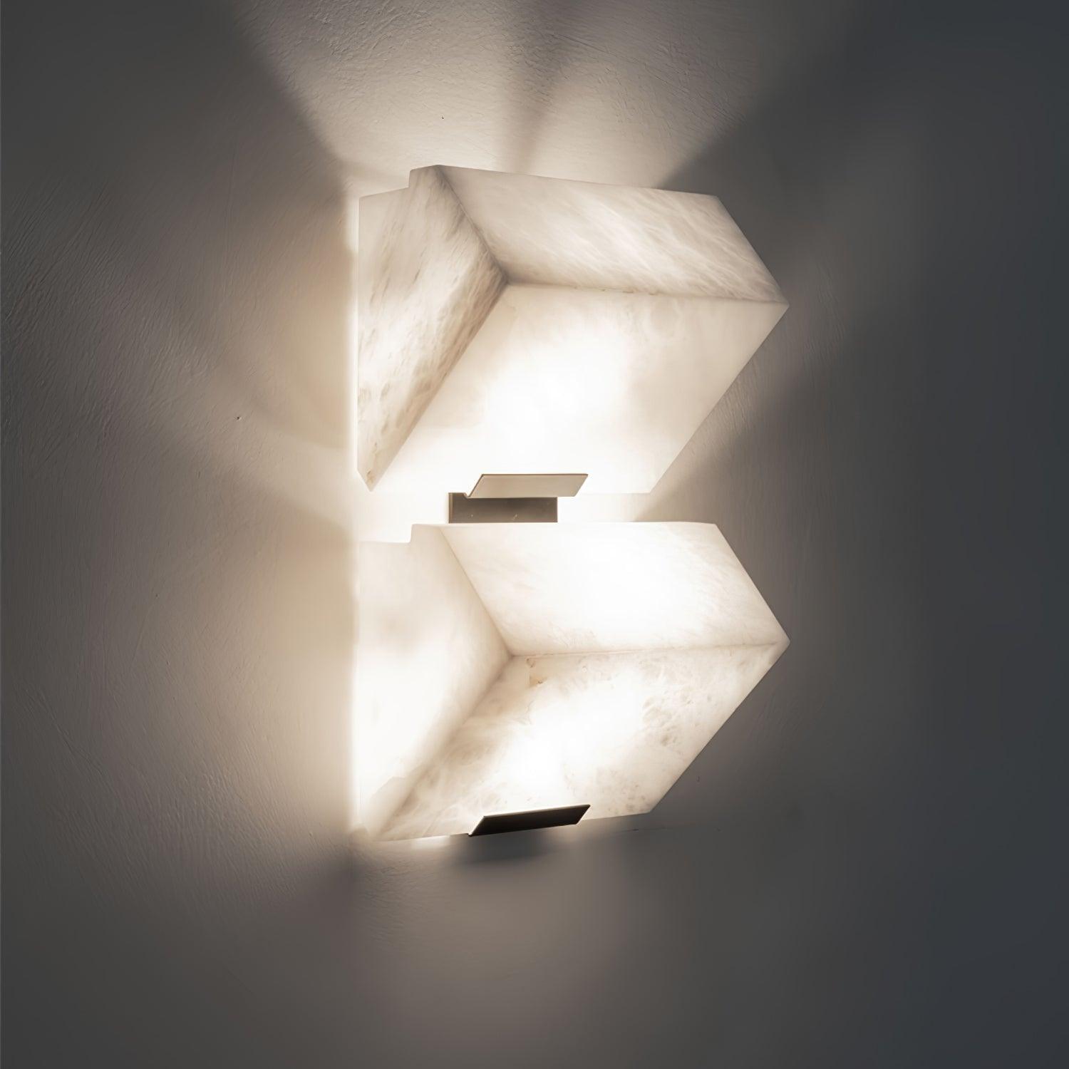 Kinkiet Art Deco z Kostkami Alabastrowymi i Wbudowanym LED – widok produktu 22 | Nuvira Home