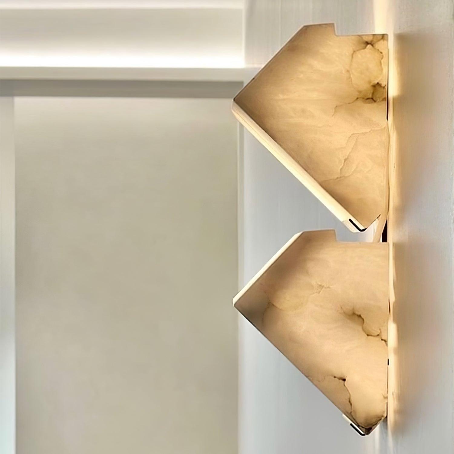 Kinkiet Art Deco z Kostkami Alabastrowymi i Wbudowanym LED – widok produktu 38 | Nuvira Home