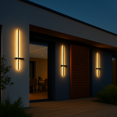 Kinkiet kolumnowy – Lampa zewnętrzna LED – widok produktu 1 | Nuvira Home