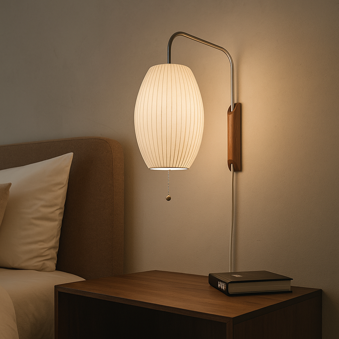 Kinkiet w stylu Mid-Century – Do dekoracji sypialni – widok produktu 2 | Nuvira Home