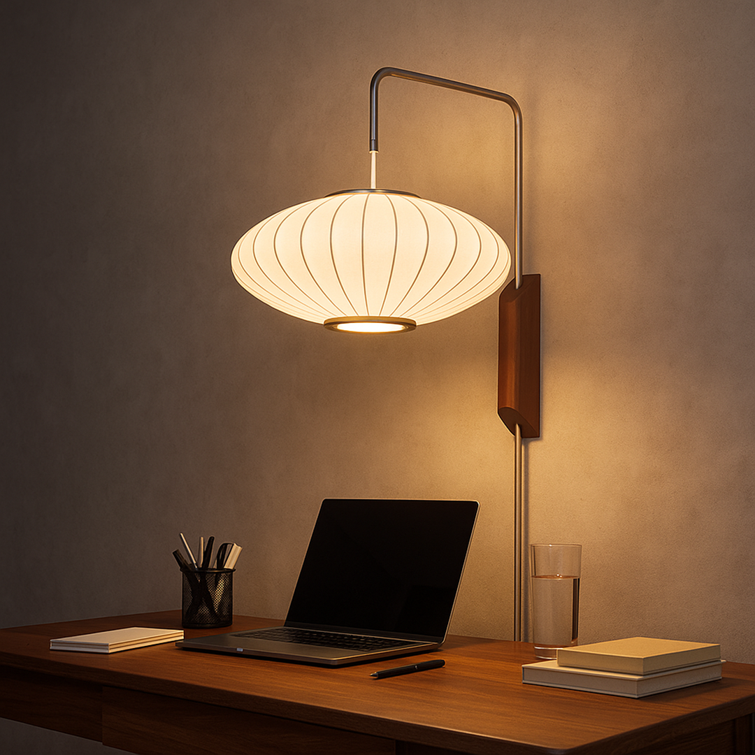 Kinkiet w stylu Mid-Century – Do dekoracji sypialni – widok produktu 5 | Nuvira Home