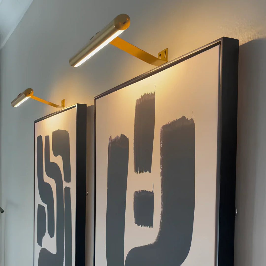 Klasyczna liniowa lampa LED do obrazów – widok produktu 8 | Nuvira Home