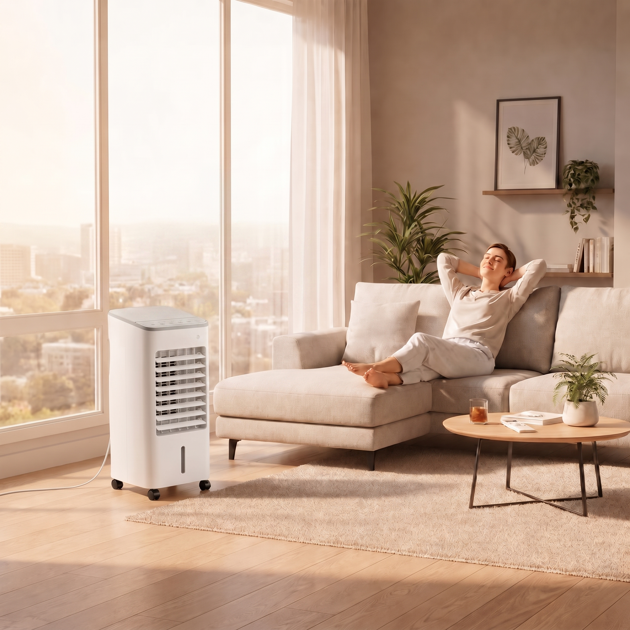 Klimator przenośny 3 w 1 – mobilne chłodzenie, wentylator i nawilżacz powietrza
