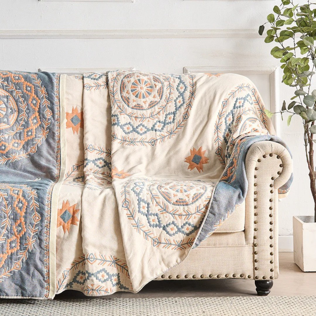 Koc Mandala – Bawełna – widok produktu 5 | Nuvira Home