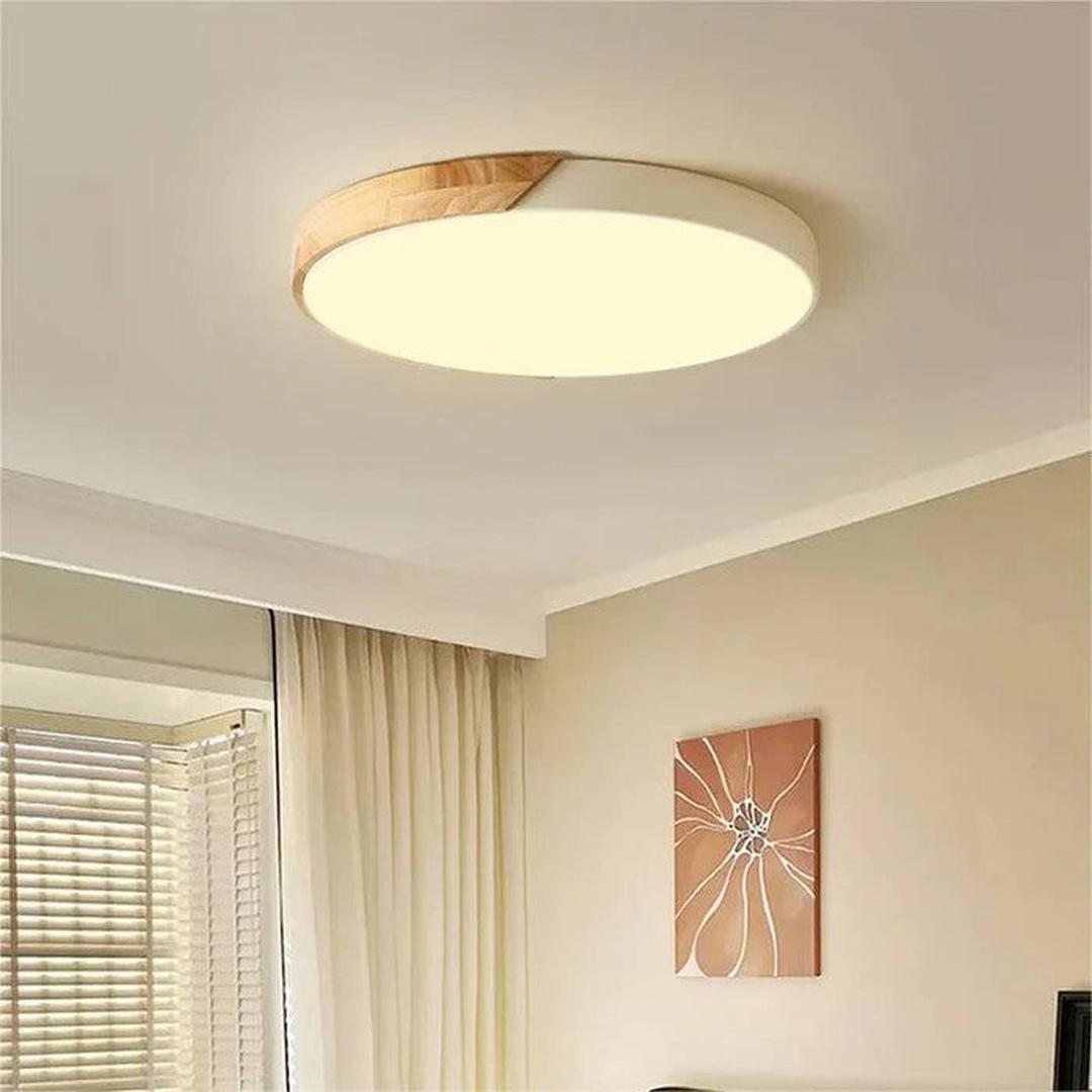 Kolorowa Okrągła Lampa Sufitowa z Nowoczesnym Designem LED – widok produktu 1 | Nuvira Home