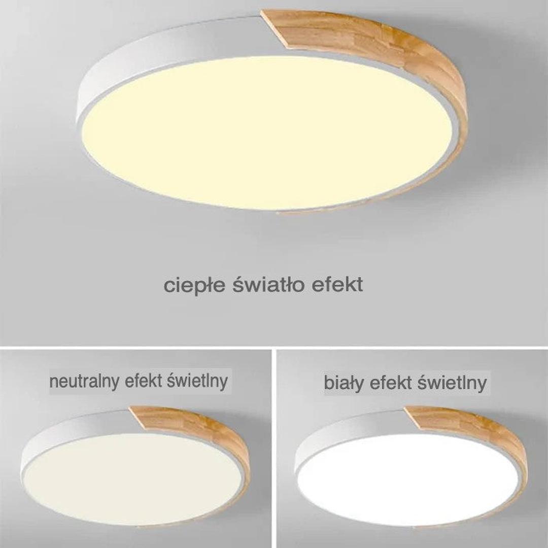 Kolorowa Okrągła Lampa Sufitowa z Nowoczesnym Designem LED – widok produktu 10 | Nuvira Home