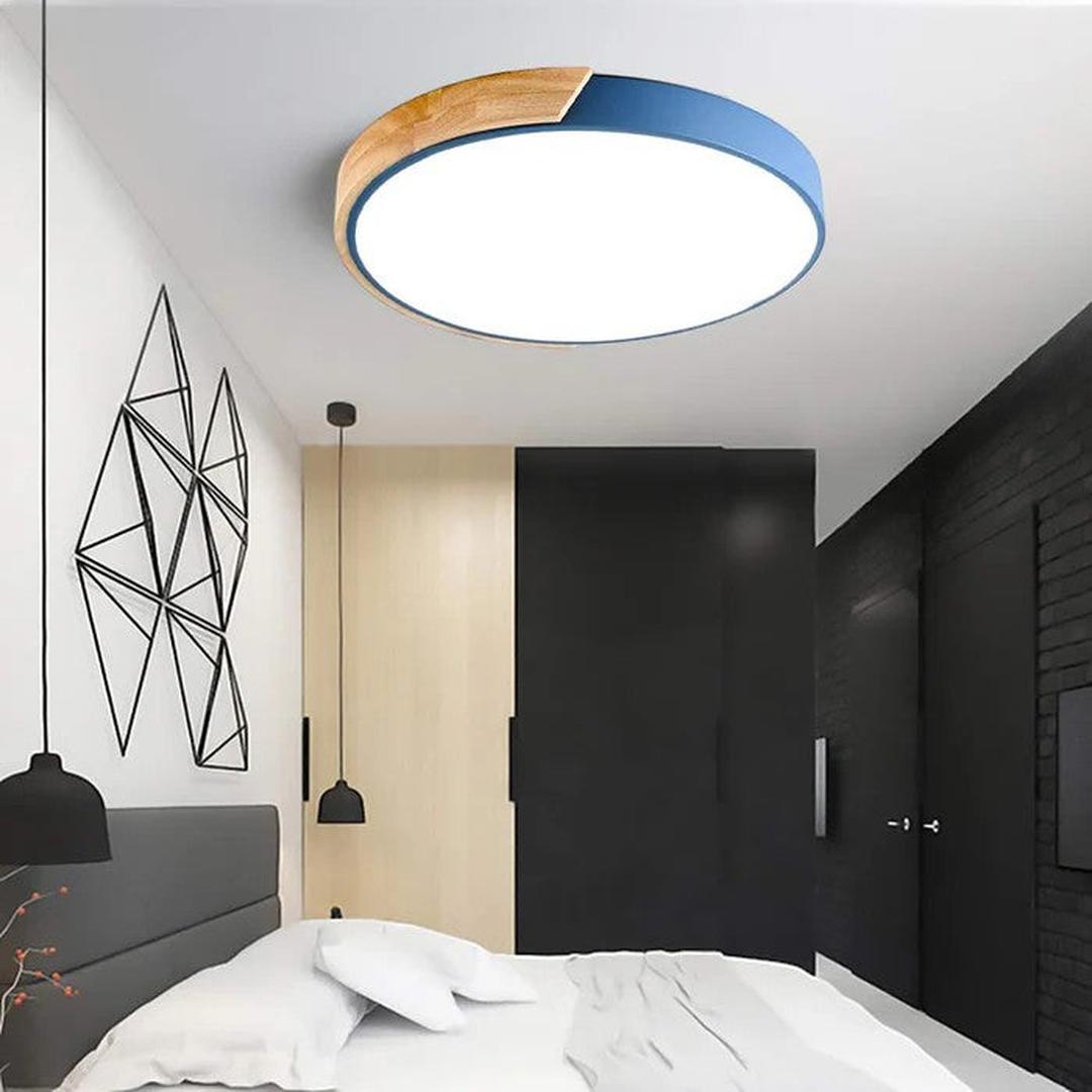 Kolorowa Okrągła Lampa Sufitowa z Nowoczesnym Designem LED – widok produktu 14 | Nuvira Home