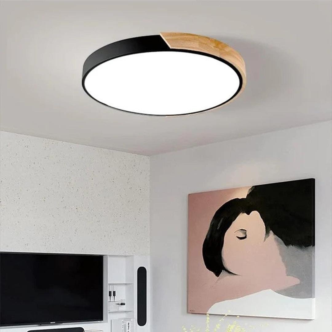 Kolorowa Okrągła Lampa Sufitowa z Nowoczesnym Designem LED – widok produktu 15 | Nuvira Home