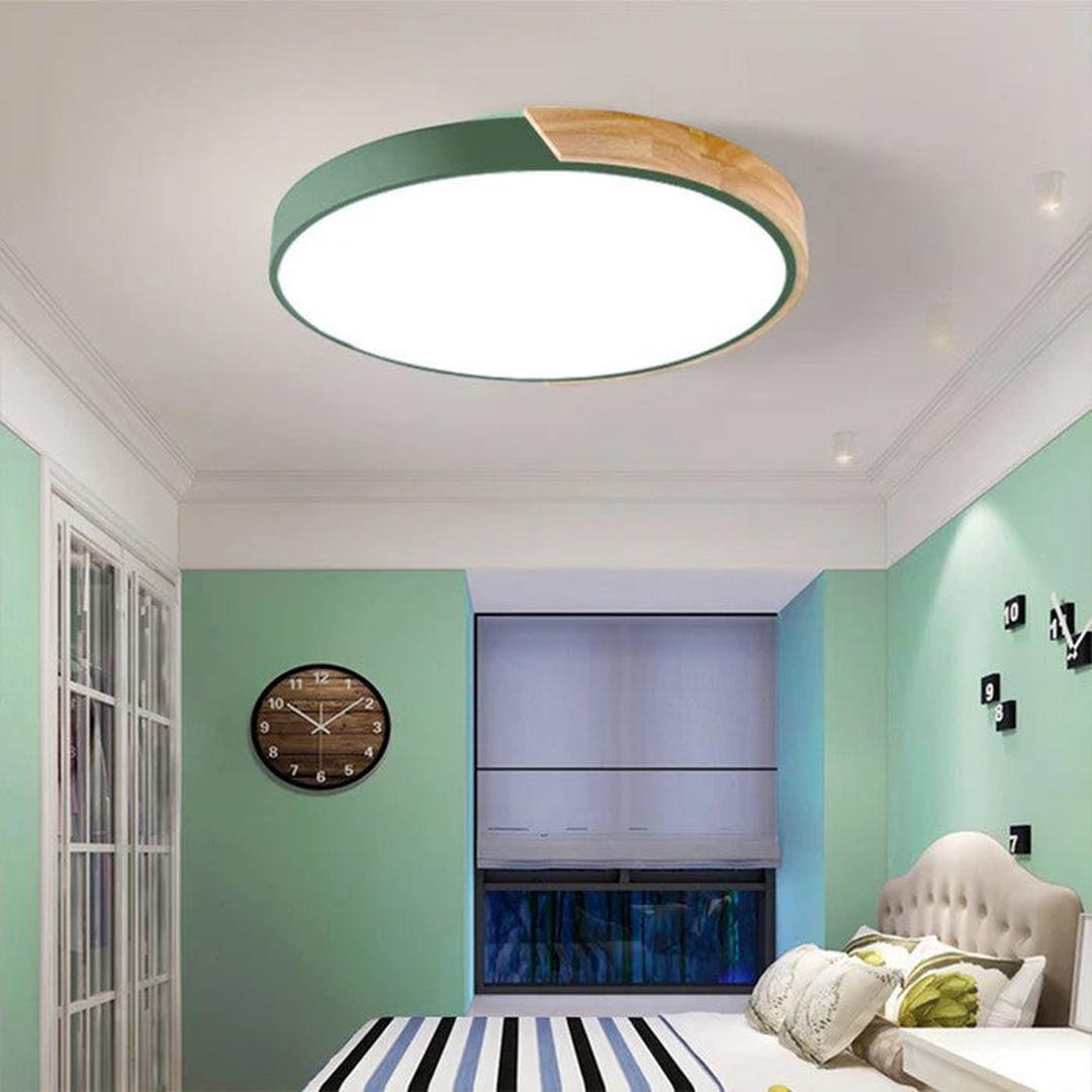 Kolorowa Okrągła Lampa Sufitowa z Nowoczesnym Designem LED – widok produktu 21 | Nuvira Home
