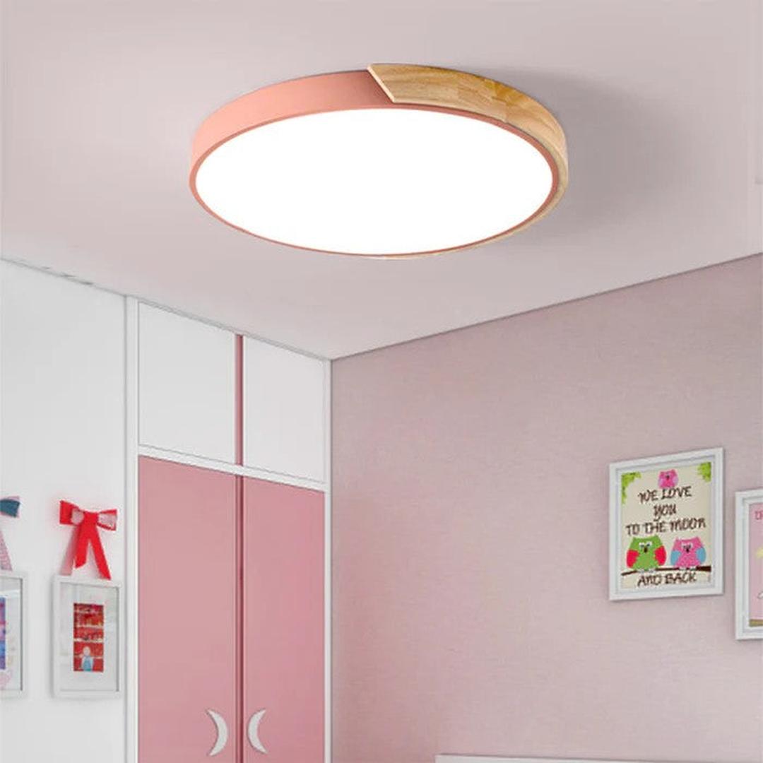 Kolorowa Okrągła Lampa Sufitowa z Nowoczesnym Designem LED – widok produktu 22 | Nuvira Home