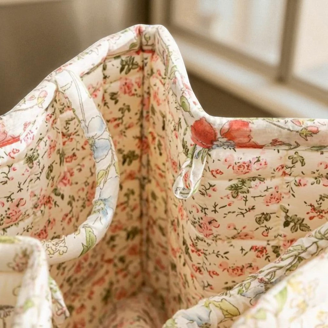 Kosz Do Przechowywania Z Kwiatowym Wzorem – Delikatny – widok produktu 11 | Nuvira Home
