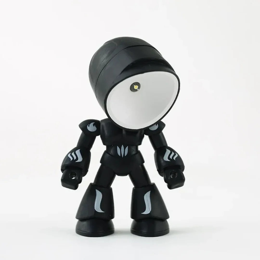 Kreskówkowa lampka stołowa LED robot – widok produktu 9 | Nuvira Home