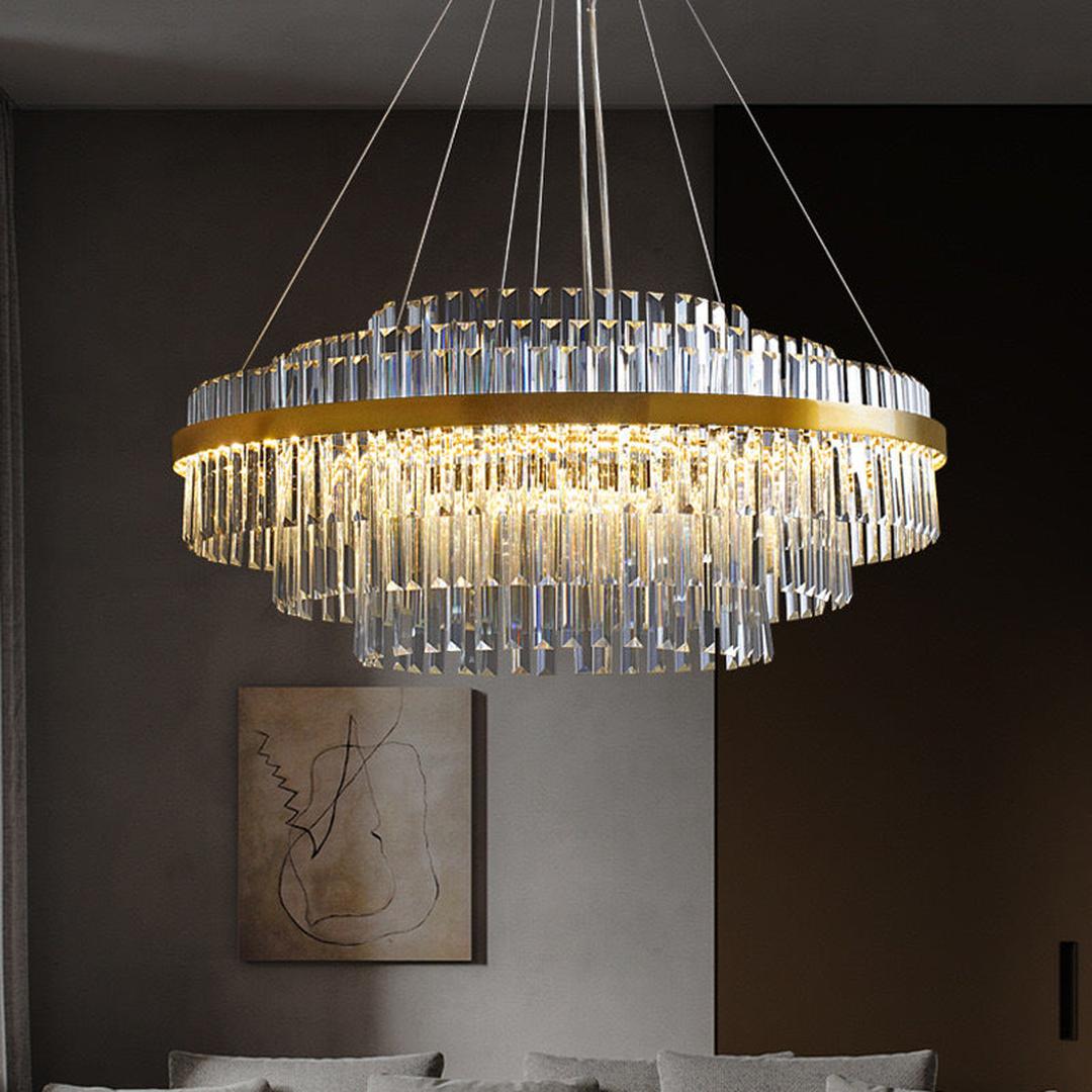 Kryształowy Żyrandol LED – widok produktu 1 | Nuvira Home