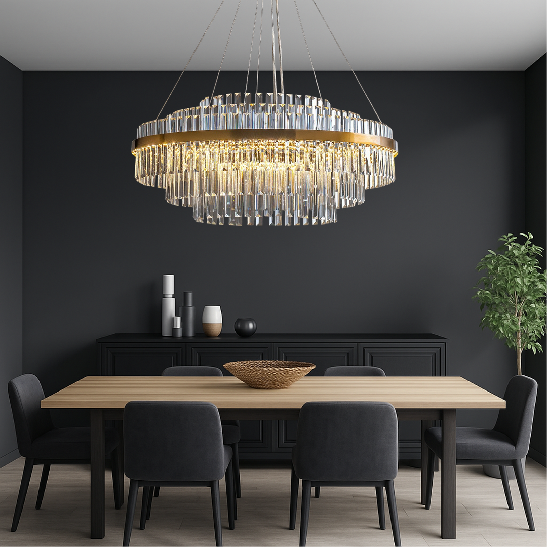 Kryształowy Żyrandol LED – widok produktu 3 | Nuvira Home