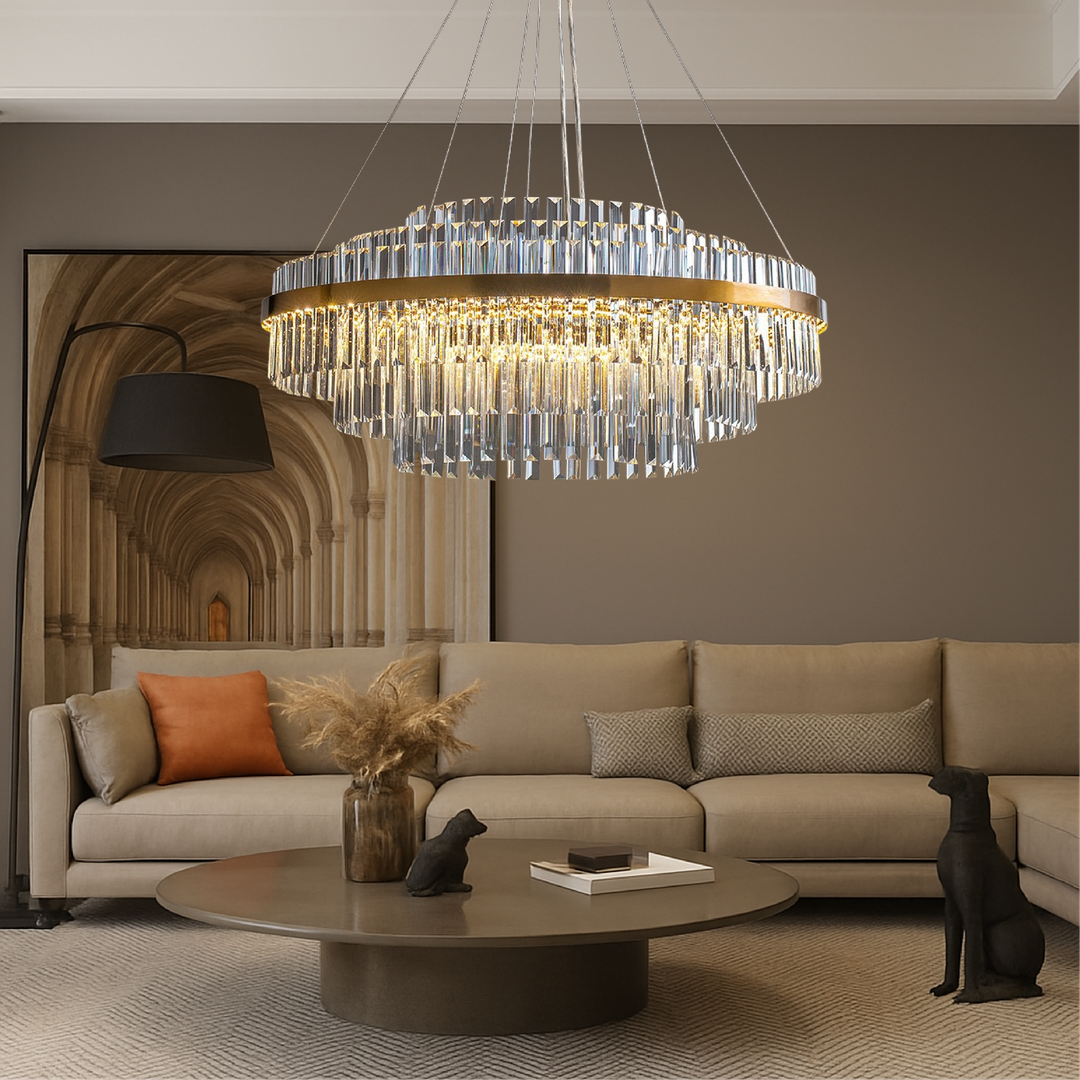 Kryształowy Żyrandol LED – widok produktu 4 | Nuvira Home
