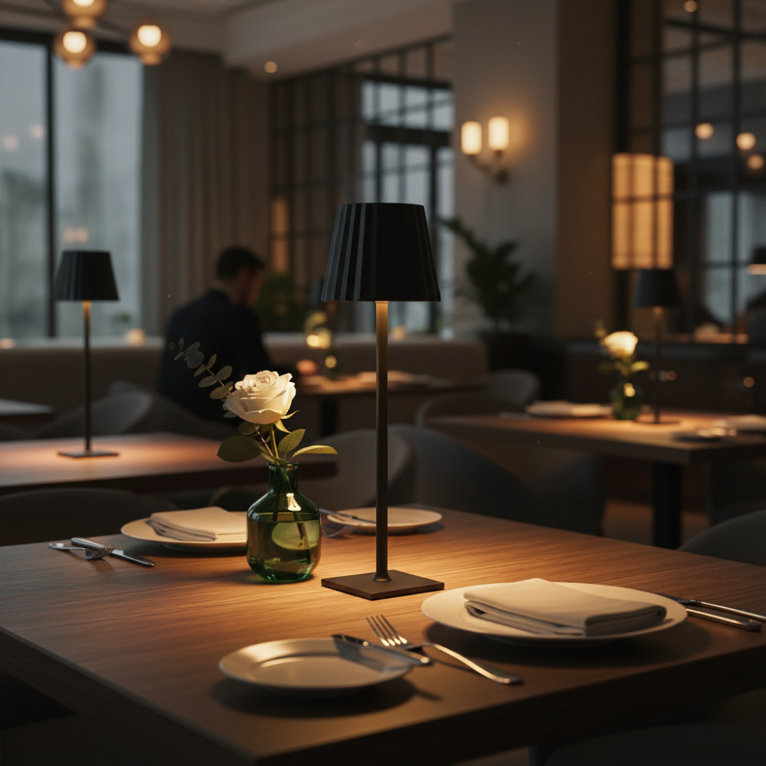 Ładowalna Lampa Stołowa LED – Bezprzewodowa – widok produktu 2 | Nuvira Home