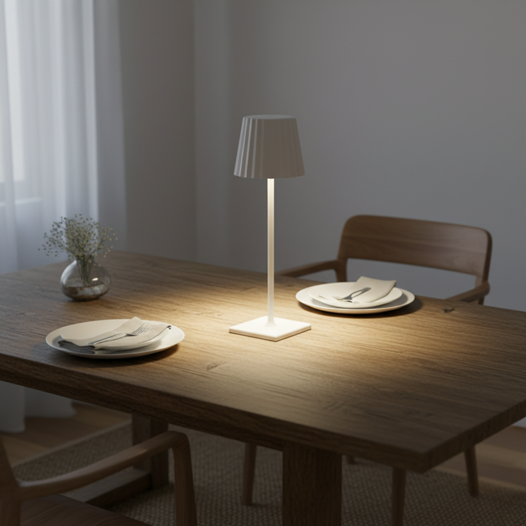 Ładowalna Lampa Stołowa LED – Bezprzewodowa – widok produktu 6 | Nuvira Home