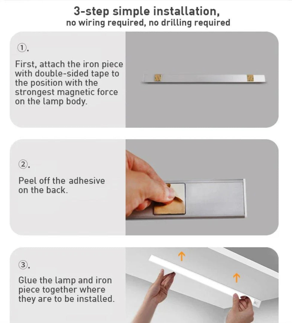 Lampa LED do szafki z czujnikiem ruchu – widok produktu 11 | Nuvira Home