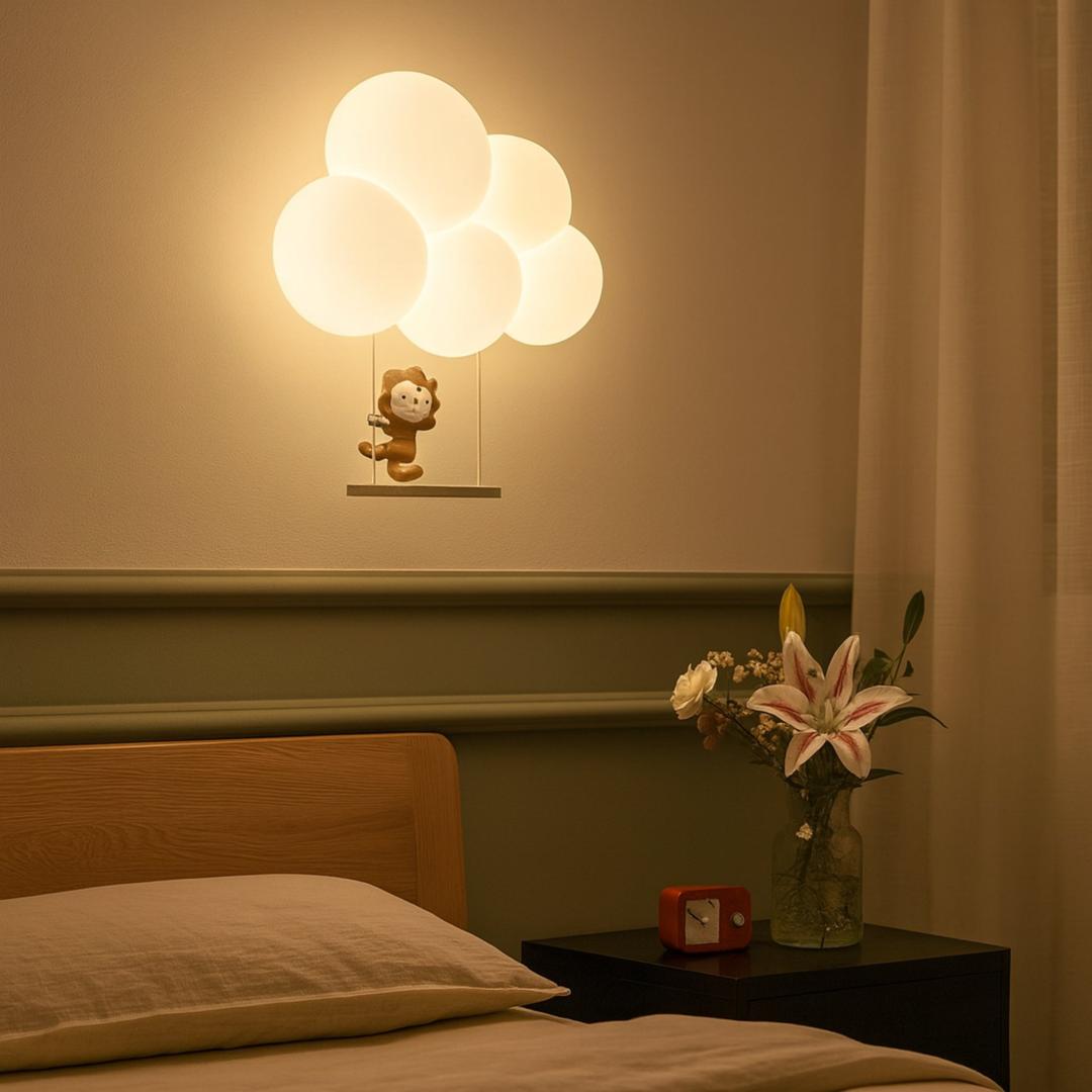 Lampa Ścienna LED W Kształcie Chmury – Artystyczny Urok – widok produktu 3 | Nuvira Home