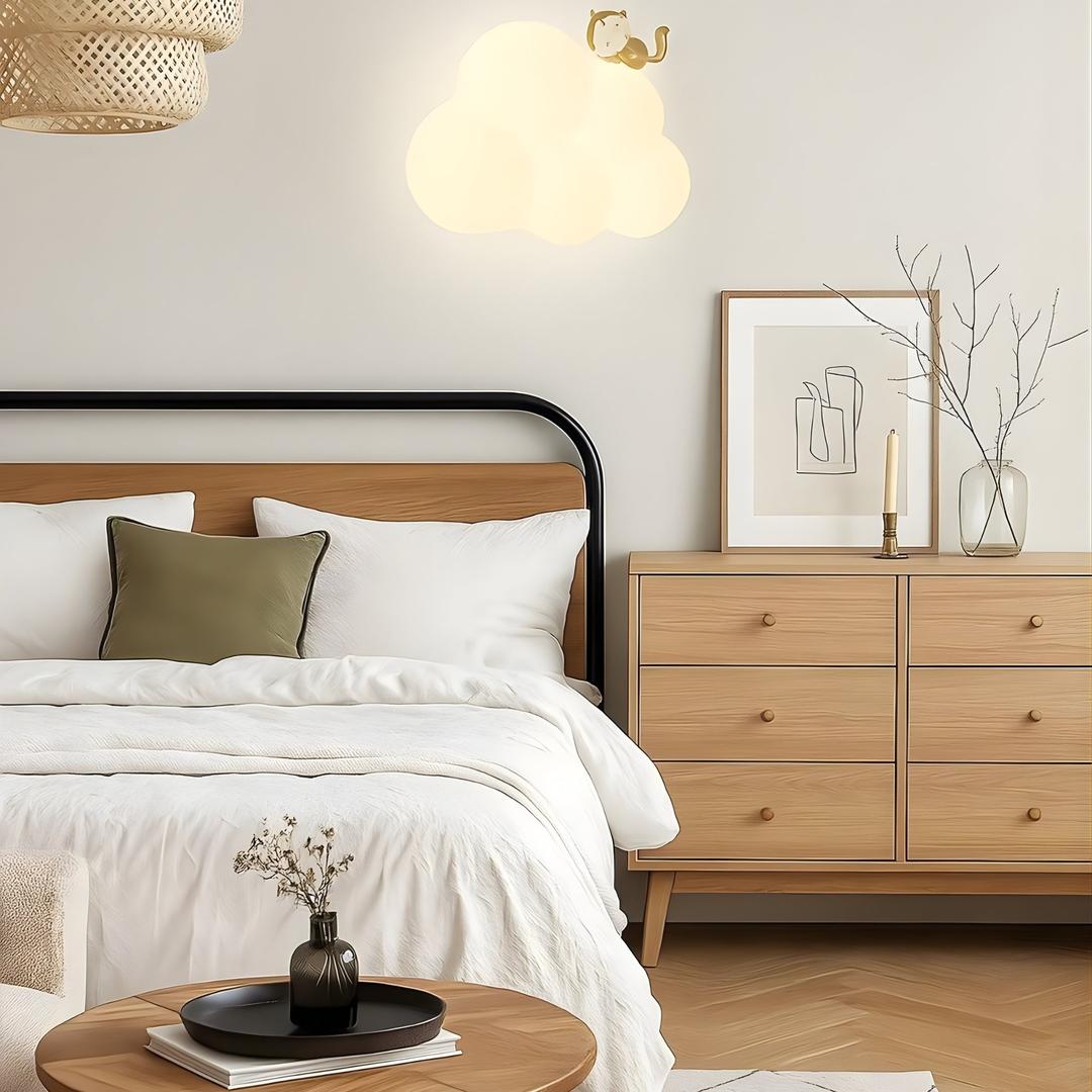 Lampa Ścienna LED W Kształcie Chmury – Artystyczny Urok – widok produktu 4 | Nuvira Home