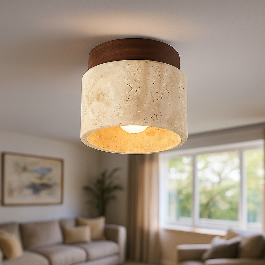 Lampa Sufitowa Do Salonu – Styl Kremowy – widok produktu 5 | Nuvira Home
