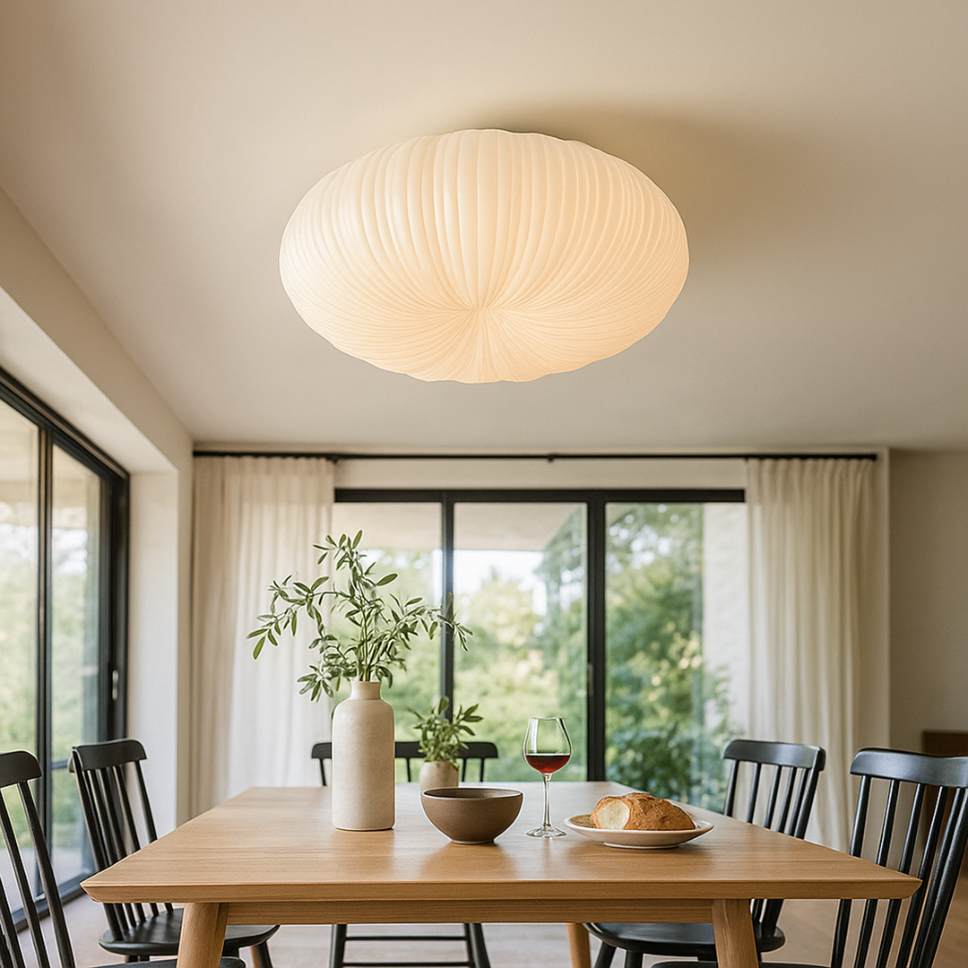 Lampa sufitowa LED – Artystycznie zaprojektowana lampa do sypialni – widok produktu 2 | Nuvira Home