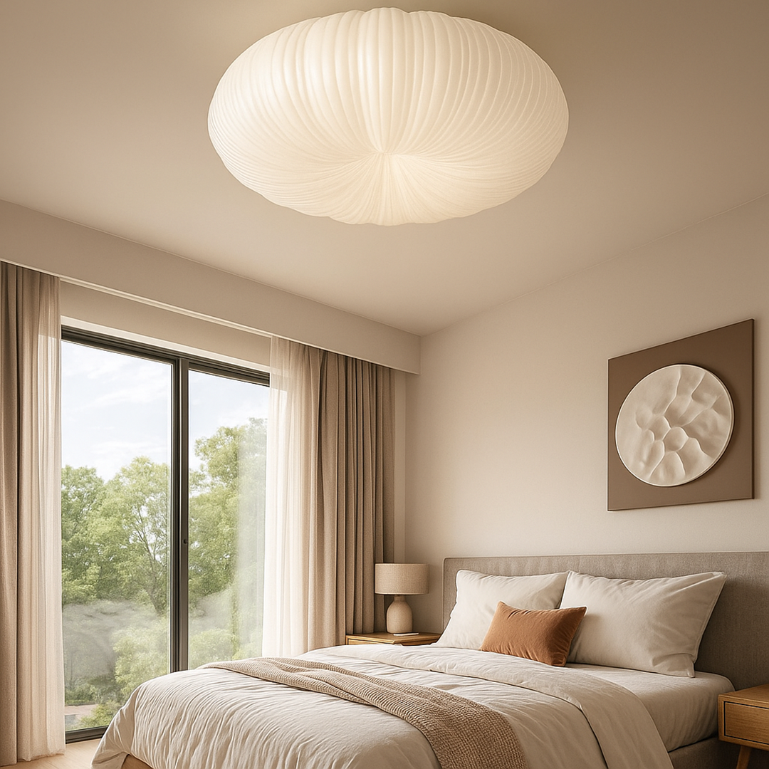 Lampa sufitowa LED – Artystycznie zaprojektowana lampa do sypialni – widok produktu 4 | Nuvira Home