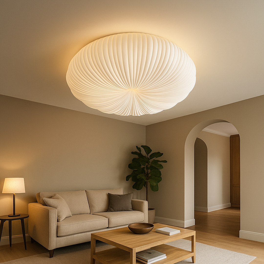 Lampa sufitowa LED – Artystycznie zaprojektowana lampa do sypialni – widok produktu 5 | Nuvira Home