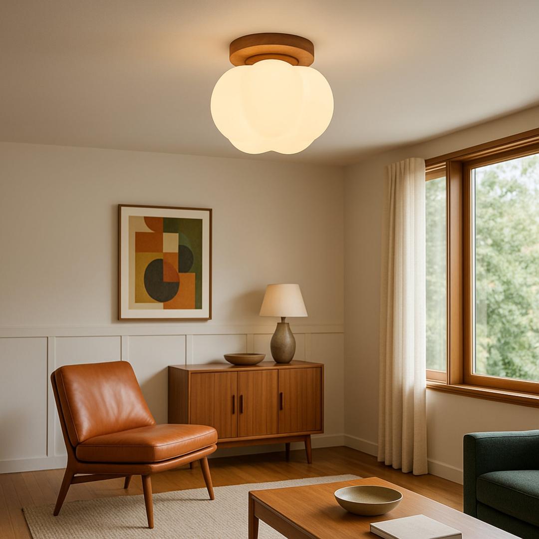 Lampa Sufitowa W Kształcie Dyni – Do Sypialni – widok produktu 1 | Nuvira Home