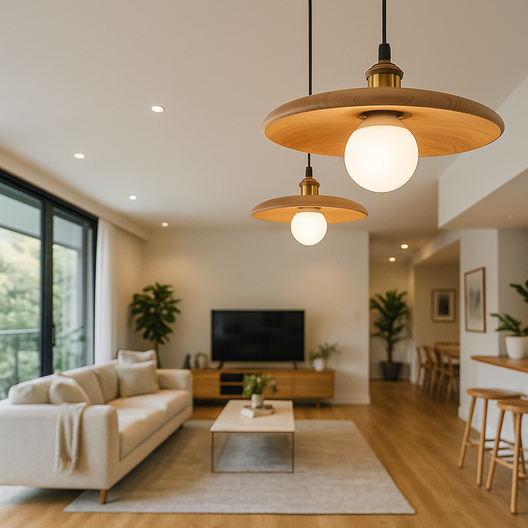 Lampa Sufitowa W Stylu Japandi – Nowoczesna – widok produktu 2 | Nuvira Home