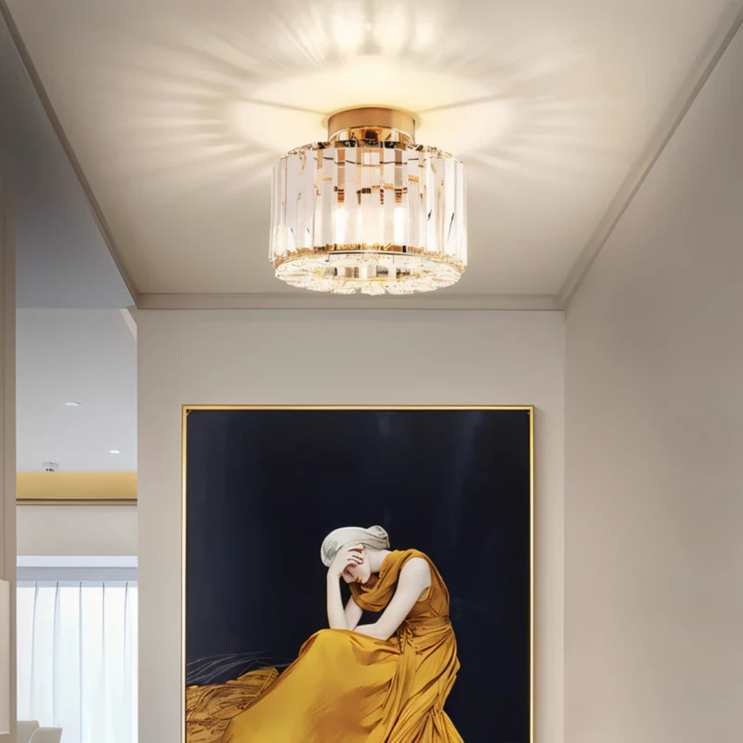 Lampa Sufitowa z Kryształami – Luksusowe Oświetlenie do Wnętrz – widok produktu 2 | Nuvira Home