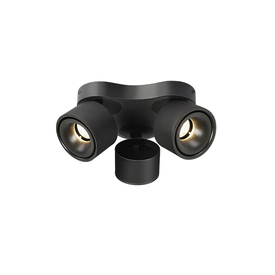 Lampa sufitowa z trzema regulowanymi reflektorami – widok produktu 2 | Nuvira Home