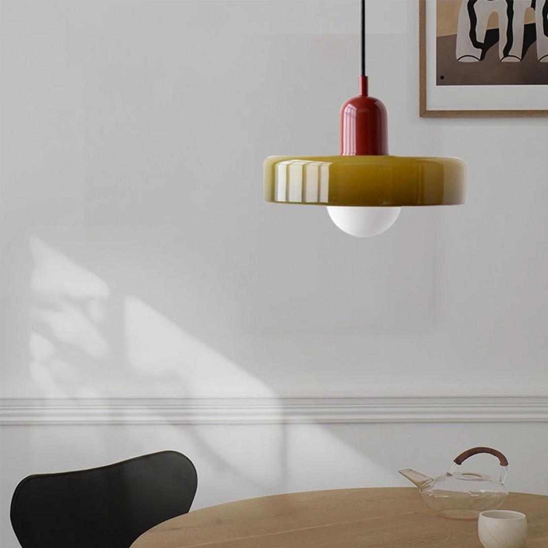 Lampa Wisząca Bauhaus – Szklany Artystyczny Design – widok produktu 2 | Nuvira Home