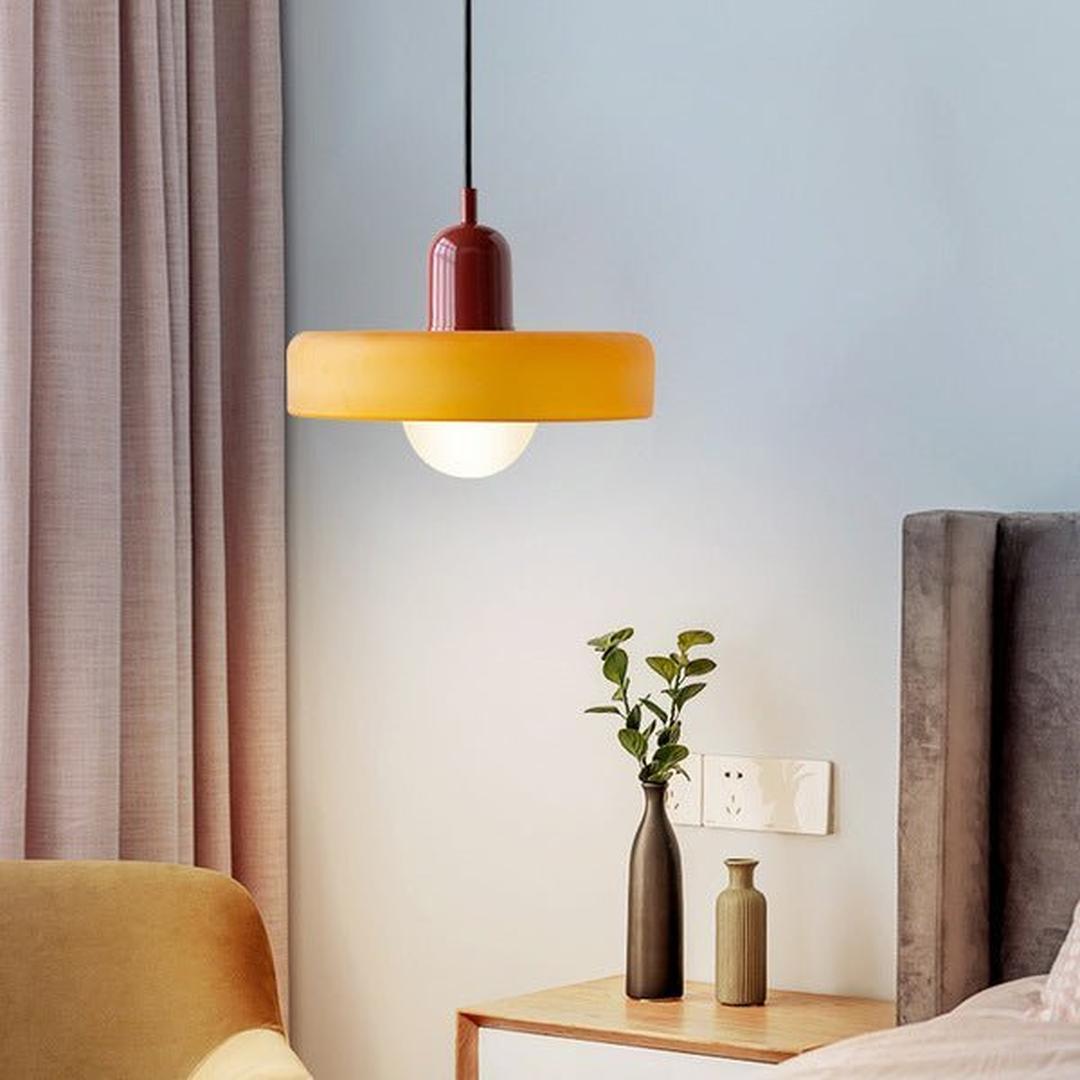 Lampa Wisząca Bauhaus – Szklany Artystyczny Design – widok produktu 4 | Nuvira Home