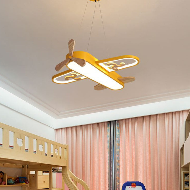 Lampa Wisząca dla Dzieci w Kształcie Samolotu z LED – widok produktu 3 | Nuvira Home