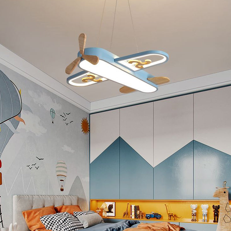 Lampa Wisząca dla Dzieci w Kształcie Samolotu z LED – widok produktu 5 | Nuvira Home