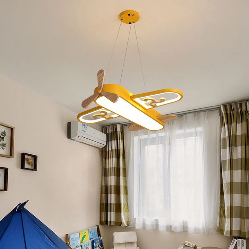 Lampa Wisząca dla Dzieci w Kształcie Samolotu z LED – widok produktu 7 | Nuvira Home