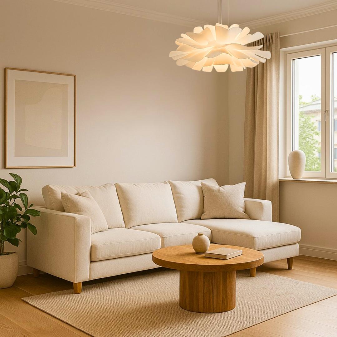 Lampa Wisząca Inspirowana Kwiatami – Styl Japandi – widok produktu 2 | Nuvira Home