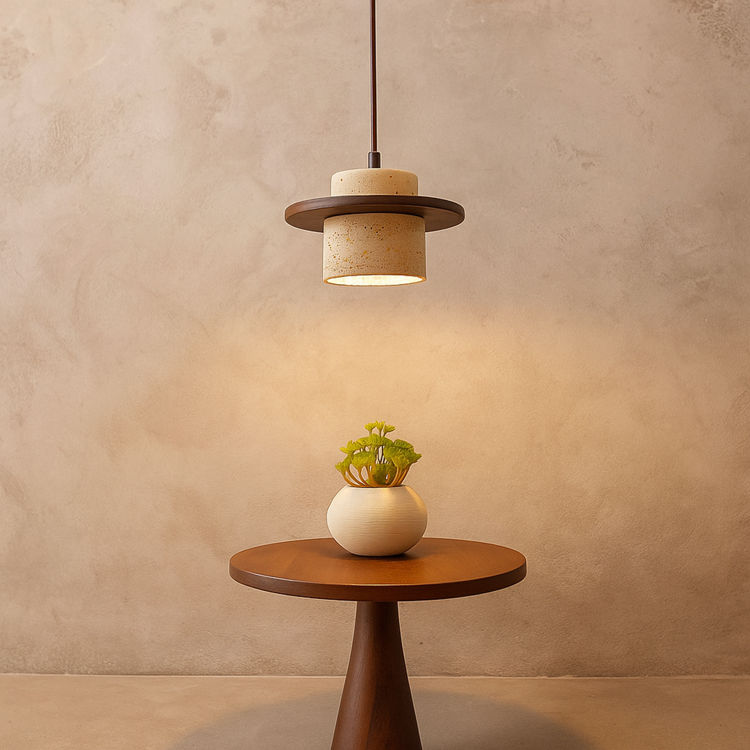 Lampa Wisząca O Rzeźbiarskim Wyglądzie – Japandi – widok produktu 8 | Nuvira Home