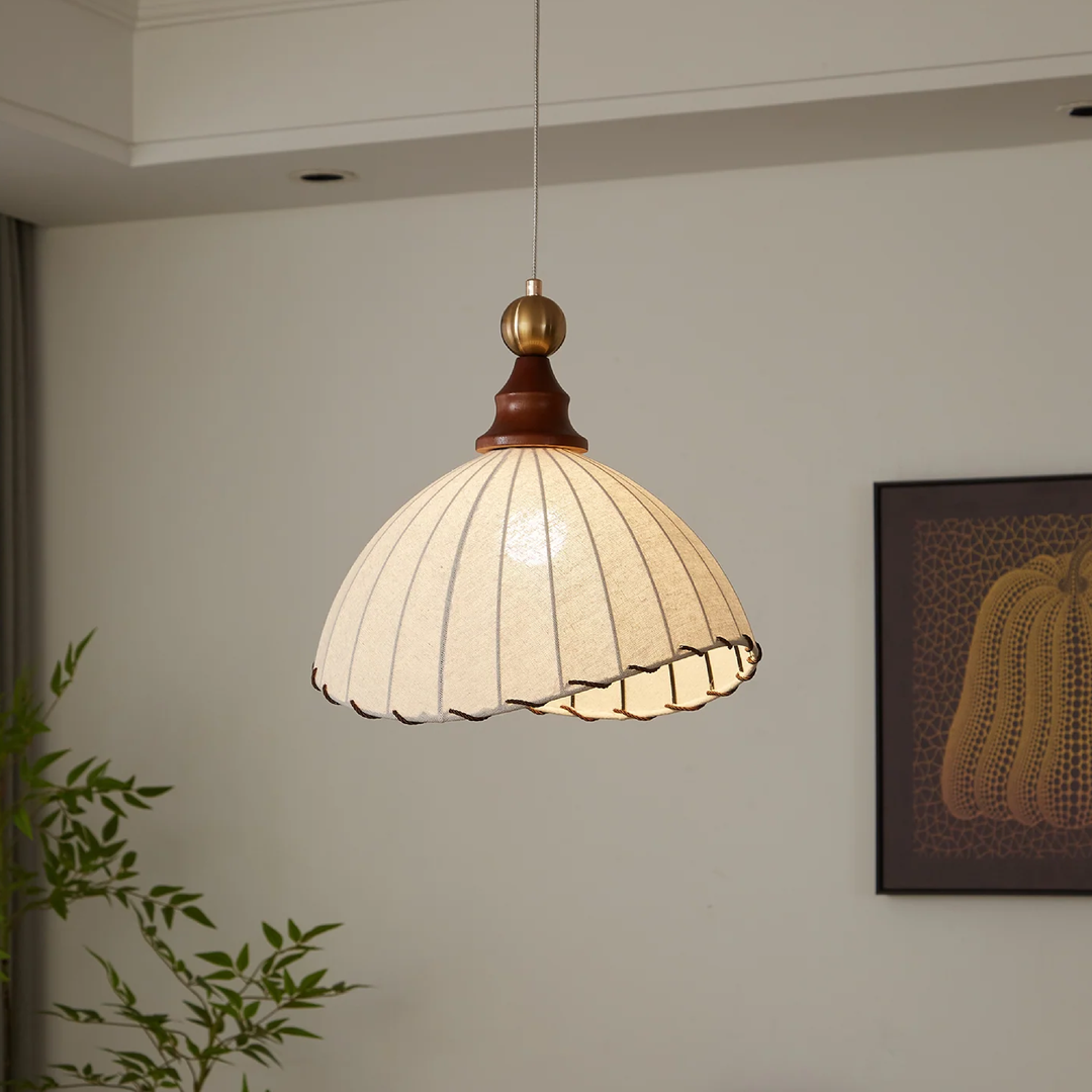 Lampa Wisząca Z Plisowanej Tkaniny – widok produktu 1 | Nuvira Home
