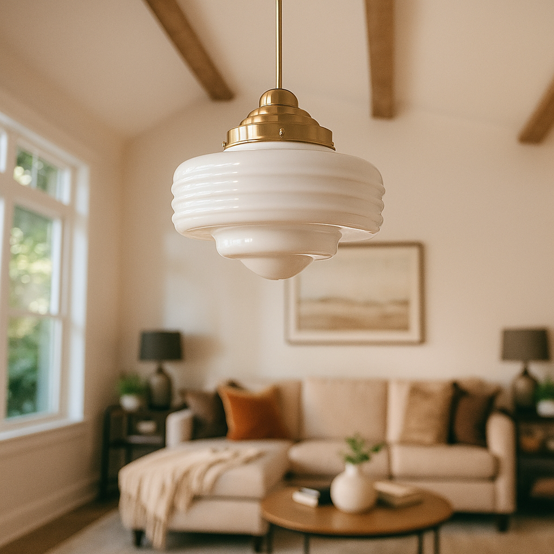 Lampa Wisząca Z Ręcznym Detalem – Szkło – widok produktu 4 | Nuvira Home