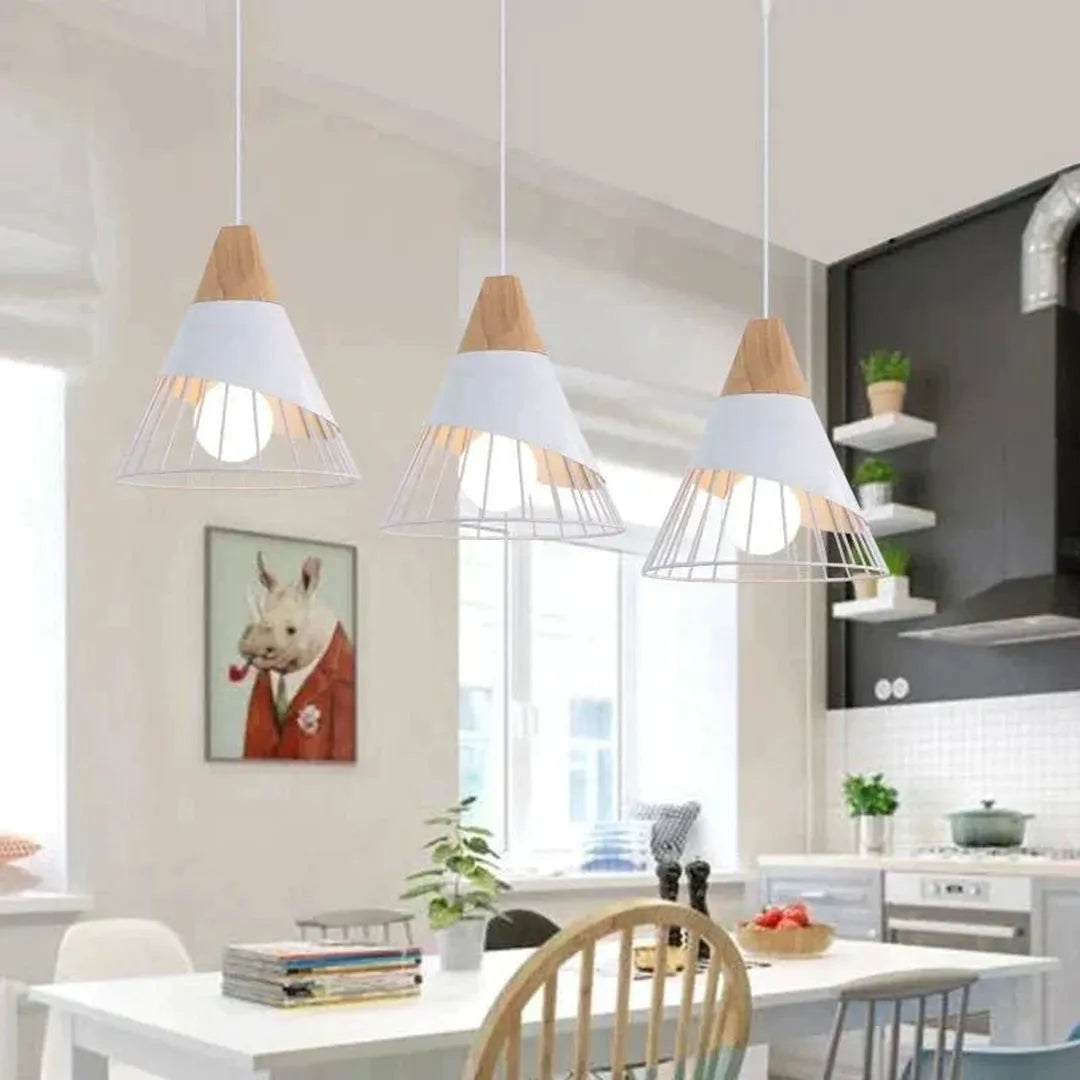 Lampa Wisząca Z Żelaza – Nowoczesna Lampa E27 – widok produktu 1 | Nuvira Home