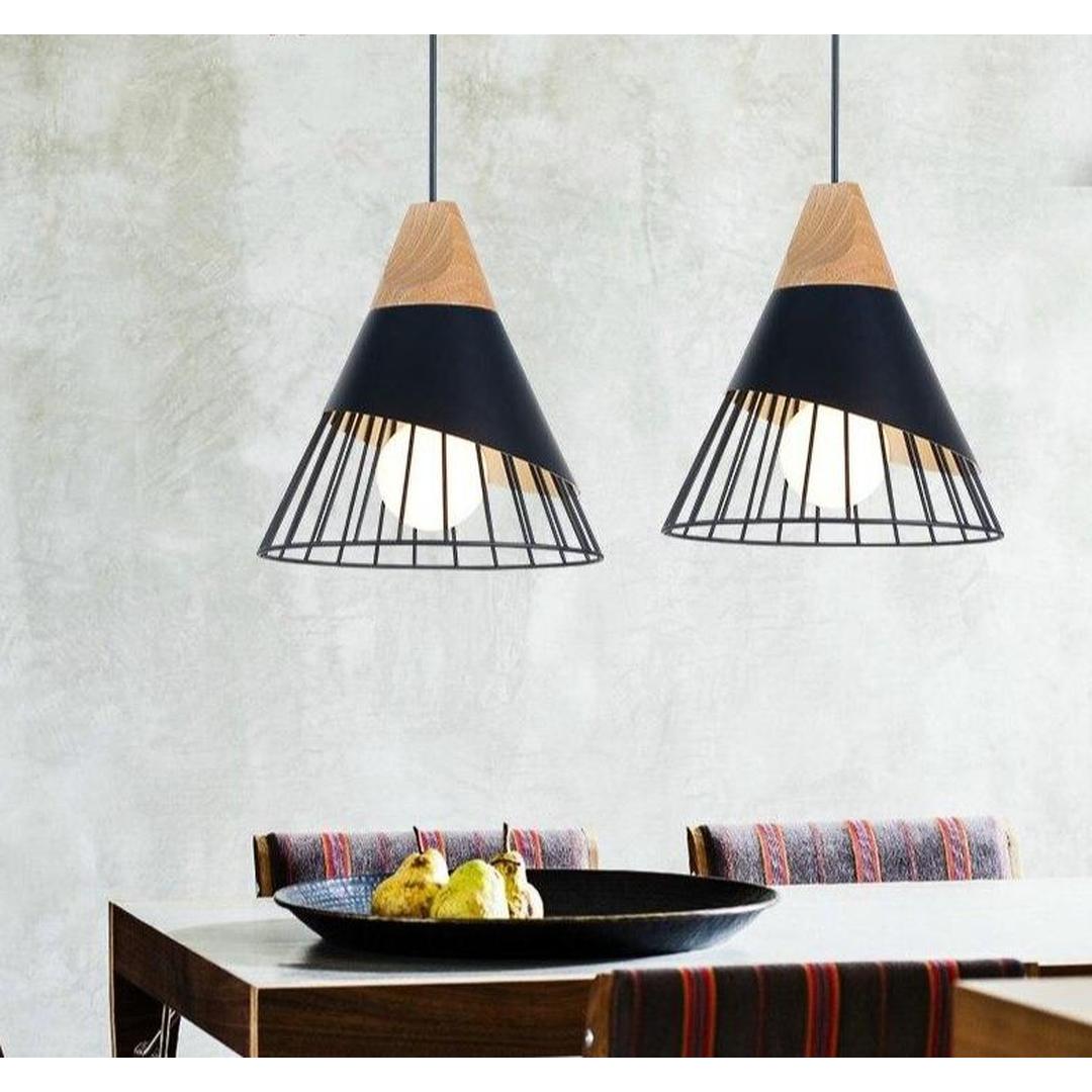Lampa Wisząca Z Żelaza – Nowoczesna Lampa E27 – widok produktu 5 | Nuvira Home