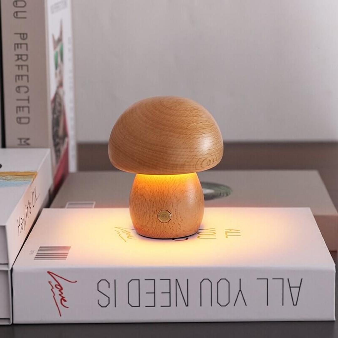 Lampka Nocna LED – Kształt Grzyba Ściemniana – widok produktu 5 | Nuvira Home